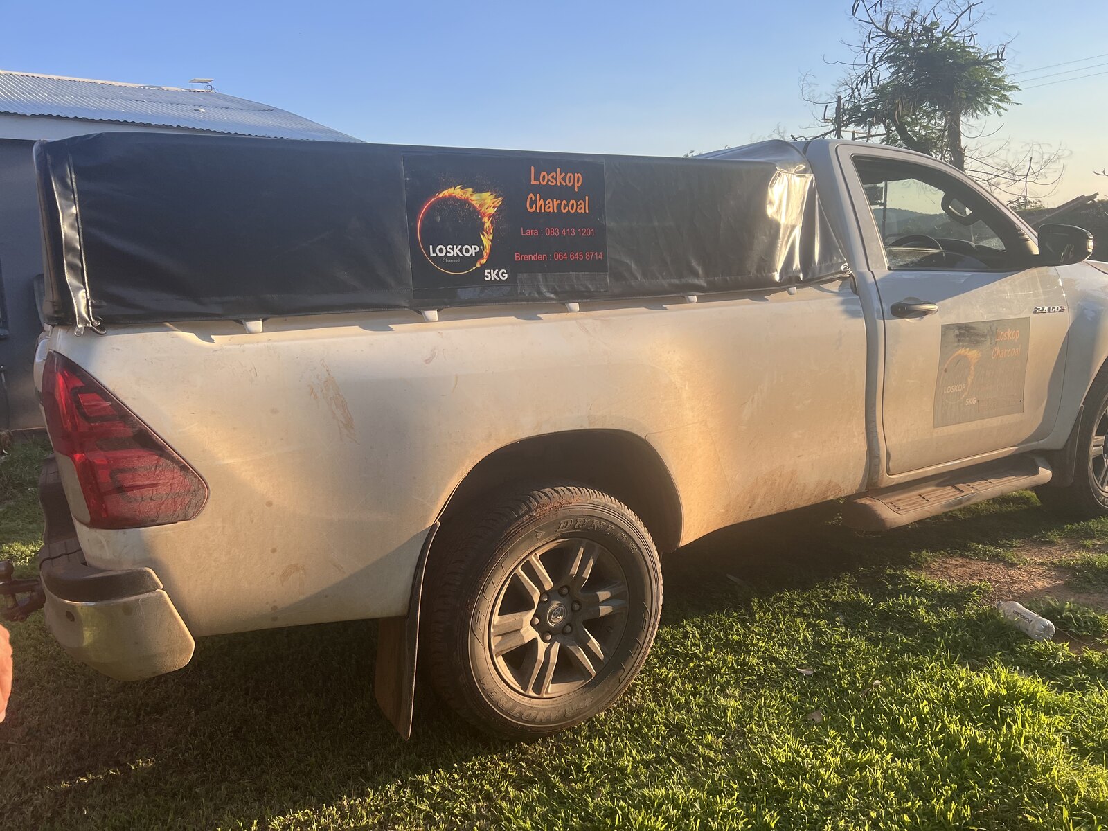 Loskop Charcoal branded delivery vehicle