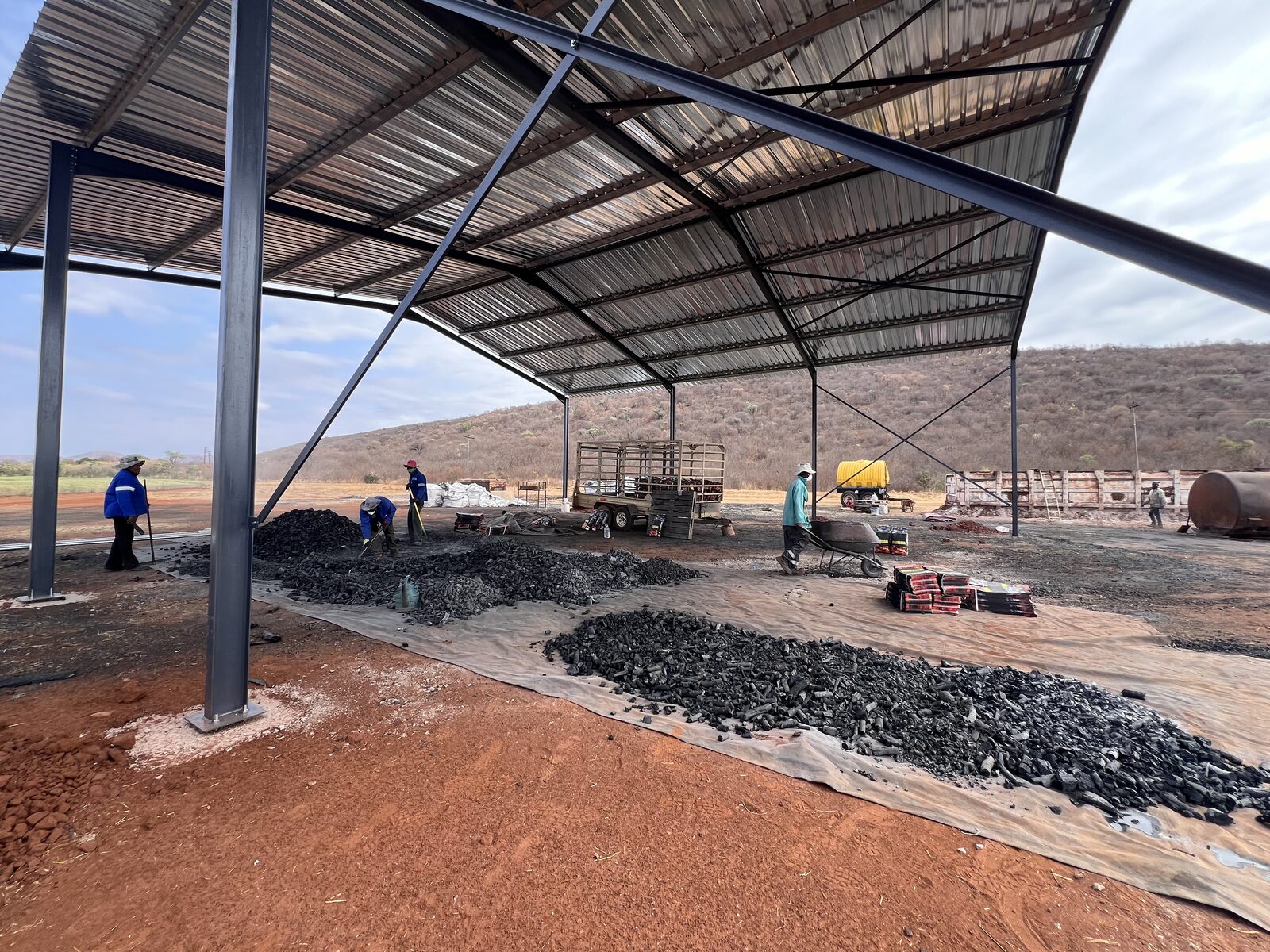 Expanded covered Loskop Charcoal production area
